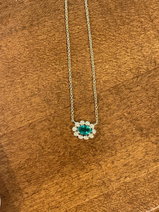 Emerald and Diamond Necklace