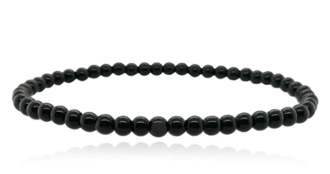 Mens Onyx Beaded Bracelet