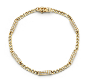 Diamond Bar Cuban Bracelet