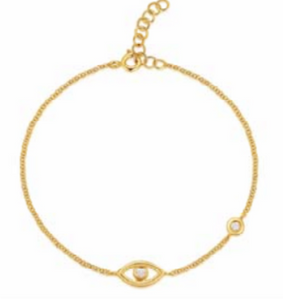 Evil Eye Bezel Bracelet