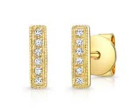 Bar Stud (w/ milgrain)