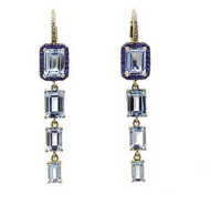 Topaz and Sapphire Earring