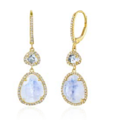 Moonstone Drop Earring