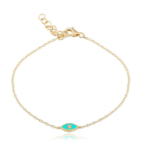 Enamel Eye Bracelet